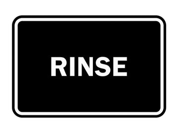 Signs ByLITA Classic Framed Rinse Sign
